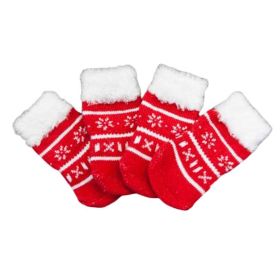Cute Dog Knitted Christmas Socks