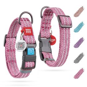 Pink Reflective Dog Collar