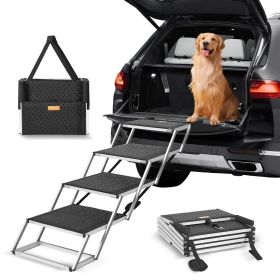 4 Step Folding Aluminum Dog Stairs