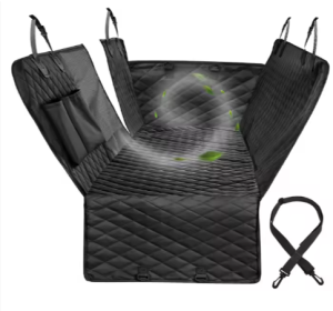 Pet Car Seat Cover Waterproof Durable Pet Hammock Car Rear Seat Cover (Option: Black-XL)