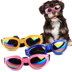 Foldable Pet Sunglasses (Color: Black, size: One-size)