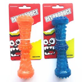 Squeaky Dog Bone Chew Toy (colour: Blue, size: large)