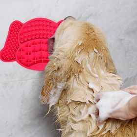 Dog Lick Mat Slow Feed (Color: Red)