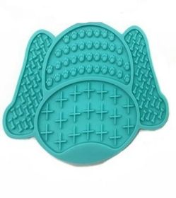 Dog Lick Mat Slow Feed (Color: light blue)