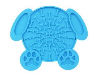 Dog Lick Mat Slow Feeder (Color: Blue)