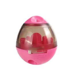 Treat Dispensing Dog Tumble Ball (Color: Pink)