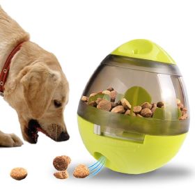 Treat Dispensing Dog Tumble Ball (Color: Yellow Green)