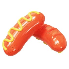 Sausage Dog Chew Toothbrush Toy (Color: 2 pieces)