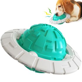 Interactive Flying Disc Dog Chew Toy (Color: Blue)