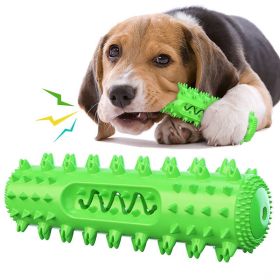 Rubber Dog Toothbrush Chew Toy (Color: Green)