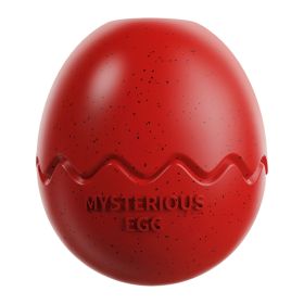 Dinosaur Egg Slow Feeder Dog Toy (Color: Red, Ships From: China)