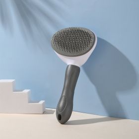 Stainless Steel Pet Hair Comb (Color: Gray)