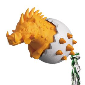 Interactive Rubber Dog Toothbrush Chew Toy (Color: Pig Orange)