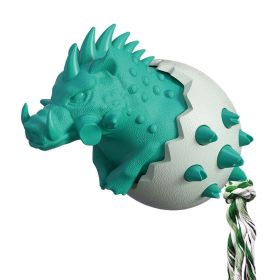 Interactive Rubber Dog Toothbrush Chew Toy (Color: Pig Blue)