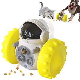 Interactive Dog Treat Dispenser Toy (Color: Yellow, Ships From: China)
