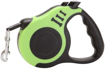 Retractable Dog Leash With Lock (Color: Green)