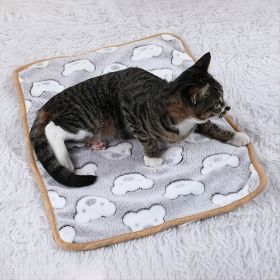 Cartoon Paw Print Pet Heating Pad (size: S)