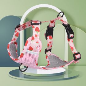 Reflective Heavy Duty Dog Harness (Specification (L * W): S, colour: pink)