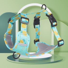 Reflective Heavy Duty Dog Harness (Specification (L * W): M, colour: Lake blue)