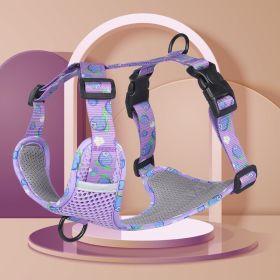 Reflective Heavy Duty Dog Harness (Specification (L * W): S, colour: purple)