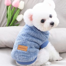 Warm Winter Plush Dog Sweater (Color: Emerald, size: M)