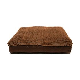 Rectangle Dog Bed Medium Brown (Color: Brown, size: large)