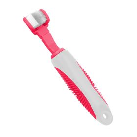 Dual Sided Pet Toothbrush (Color: Pink)