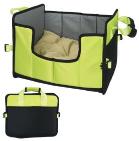 Folding Travel Dog Bed (Color: Green, size: small)