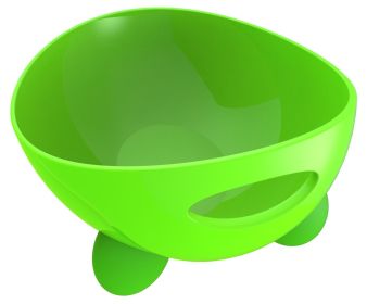 Tilted Dishwasher Safe Dog Bowl (Color: Green)