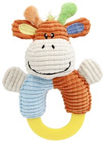 Plush Squeaky Teething Toy (Color: Blue / Orange)