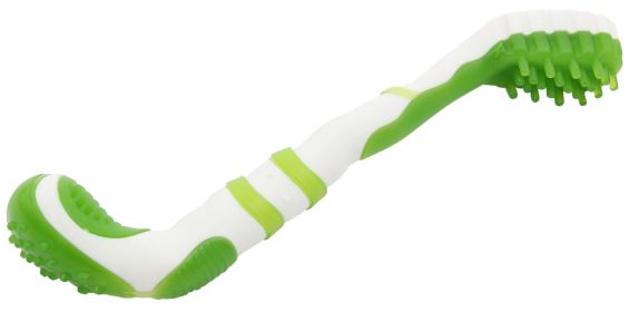 TPR Dog Toothbrush Chew Toy (Color: Green)