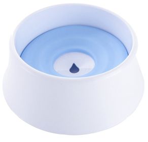 Anti Spill Floating Dog Bowl (Color: Blue)