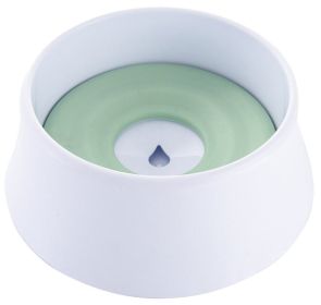 Anti Spill Floating Dog Bowl (Color: Green)