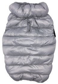 Quilted Thermal Dog Jacket (Color: Grey, size: large)