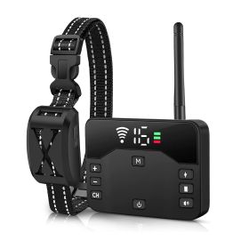 Wireless Electric Dog Fencing System (Type: Fence with 1 collar, Color: Black)