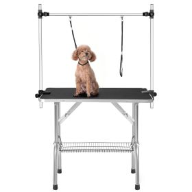 Heavy Duty Dog Grooming Table (Color: Black)