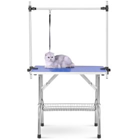 Heavy Duty Dog Grooming Table (Color: Blue)