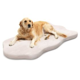 Orthopedic Memory Foam Dog Bed (Color: Beige)